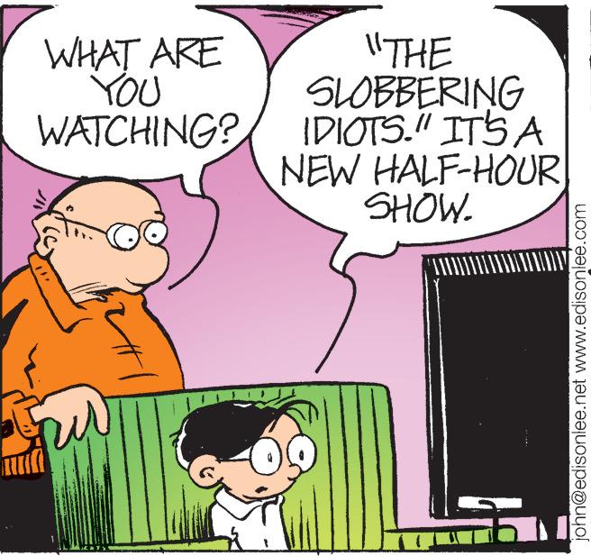 Mammal OCR: WHAT ARE YOU WATCHING? "THE SLOBBERING IDIOTS." ITS A NEW HALF-HOUR SHOW. john@edisonlee.net www.edisonleé.com WHAT ARE YOU WATCHING? "THE SLOBBERING IDIOTS." ITS A NEW HALF-HOUR SHOW. john@edisonlee.net www.edisonleé.com
