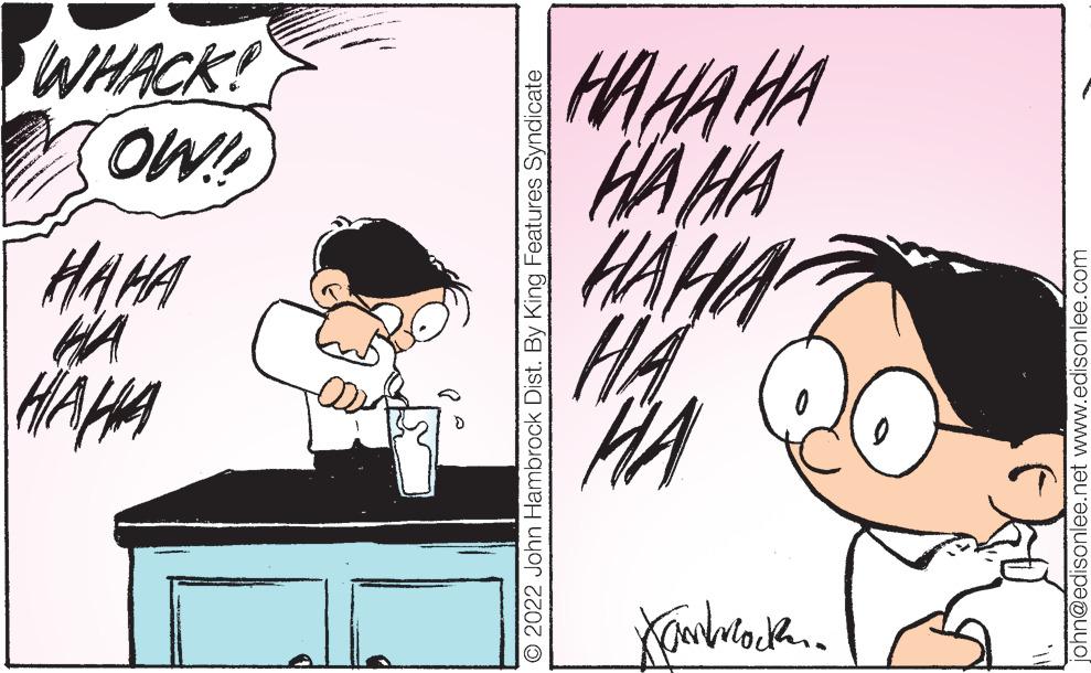 Gesture OCR: WHACK! HAHAHA HAHA HAHA HA HAHA HA HAHA © 2022 John Hambrock Dist. By King Features Syndicate ohn@edisonlee.net www.edisonlee.com WHACK! HAHAHA HAHA HAHA HA HAHA HA HAHA © 2022 John Hambrock Dist. By King Features Syndicate ohn@edisonlee.net www.edisonlee.com
