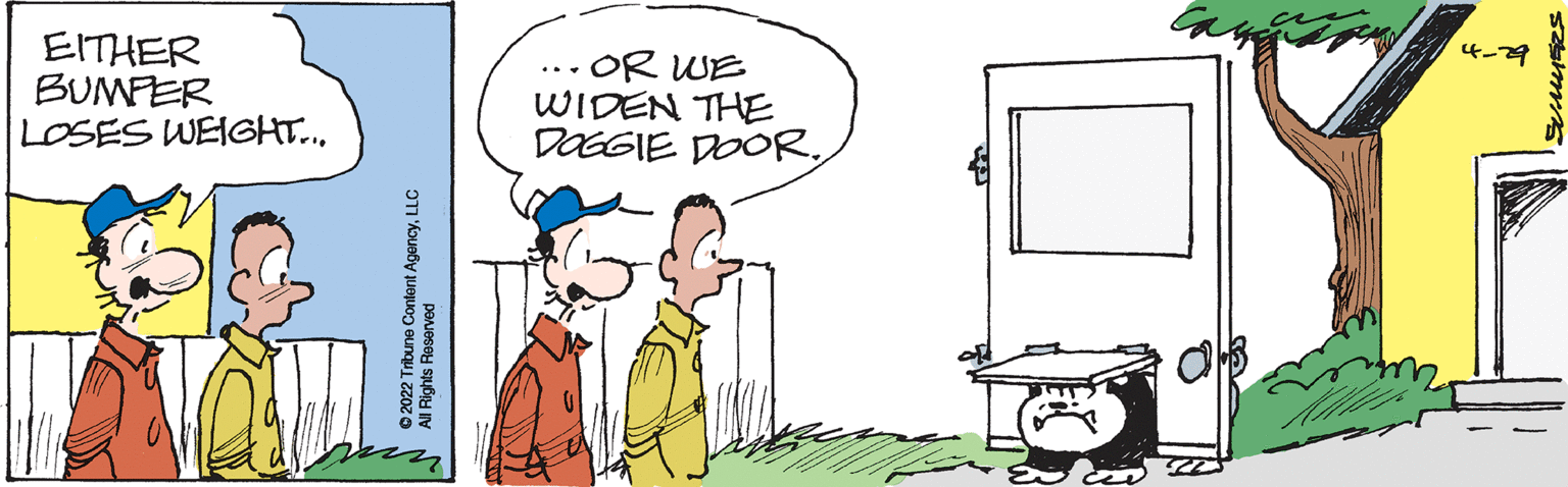 Parallel OCR: EITHER BUMFER LOSES WEIGHT.. OR WE WIDEN THE DOGGIE DOOR... pauesey subHM 21 Koueby juouog eungu zzozo EITHER BUMFER LOSES WEIGHT.. OR WE WIDEN THE DOGGIE DOOR... pauesey subHM 21 Koueby juouog eungu zzozo