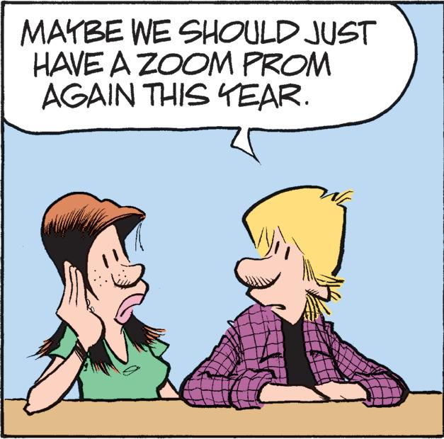 Sharing OCR: MAYBE WE SHOULD JUST HAVE A ZOOM PROM AGAIN THIS YEAR. MAYBE WE SHOULD JUST HAVE A ZOOM PROM AGAIN THIS YEAR.