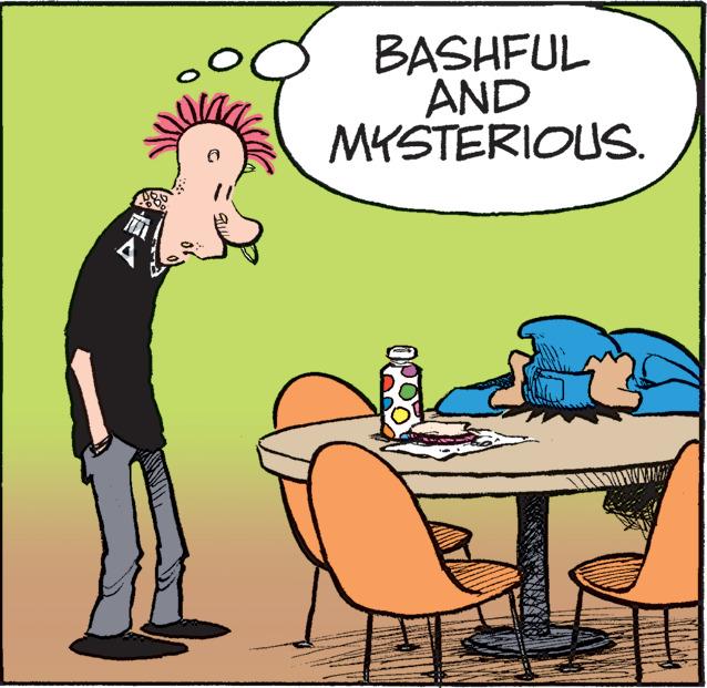 Chair OCR: BASHFUL AND MYSTERIOUS. BASHFUL AND MYSTERIOUS.