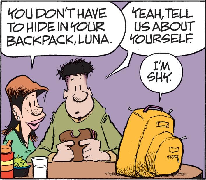 Gesture OCR: YOU DON'T HAVE TO HIDE IN YOUR BACKPACKLUNA. TEAHTELL US ABOUT KOURSELF I'M SHY. DE YOU DON'T HAVE TO HIDE IN YOUR BACKPACKLUNA. TEAHTELL US ABOUT KOURSELF I'M SHY. DE