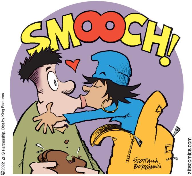 Interaction OCR: SMOOCH hcOTTand BrRGNAN ©2022 ZITS Partnership. Distby King Features zitscomics.com SMOOCH hcOTTand BrRGNAN ©2022 ZITS Partnership. Distby King Features zitscomics.com