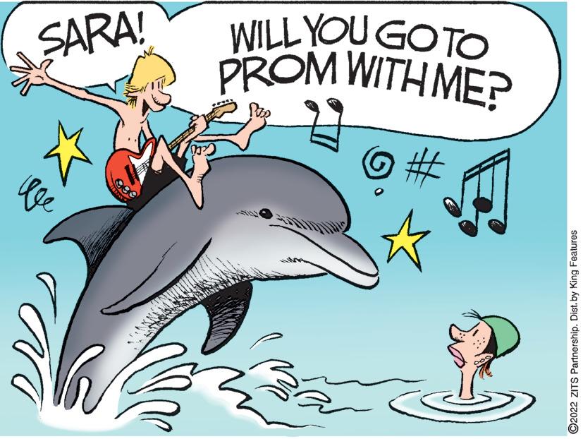 Font OCR: WILL YOU GOTO PROM WITH ME? SARA! O2022 ZITS Partnership. Dist. by King Features WILL YOU GOTO PROM WITH ME? SARA! O2022 ZITS Partnership. Dist. by King Features