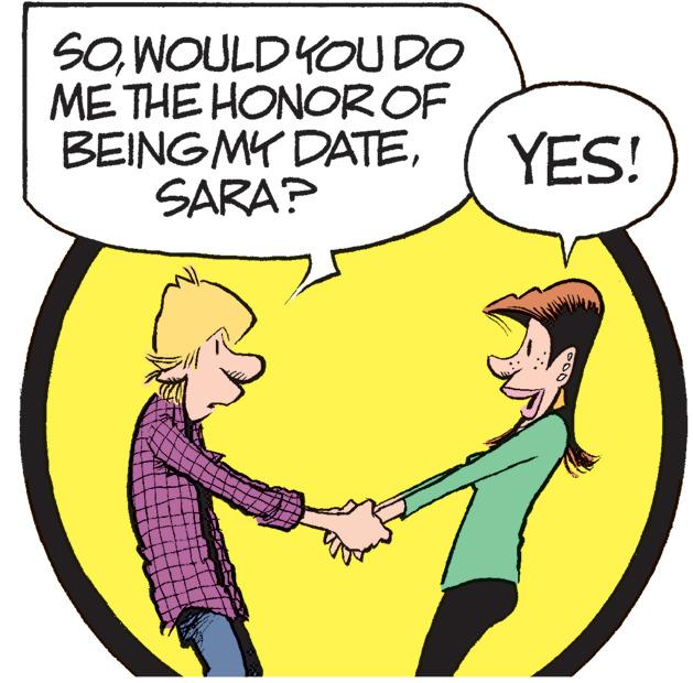Happy OCR: SOWOULDYOUDO ME THE HONOROF BEINGMY DATESARA? YES! SOWOULDYOUDO ME THE HONOROF BEINGMY DATESARA? YES!