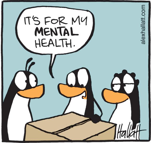 Design OCR: IT'S FOR MY MENTAL HEALTH. THalet alexhallatt.com IT'S FOR MY MENTAL HEALTH. THalet alexhallatt.com