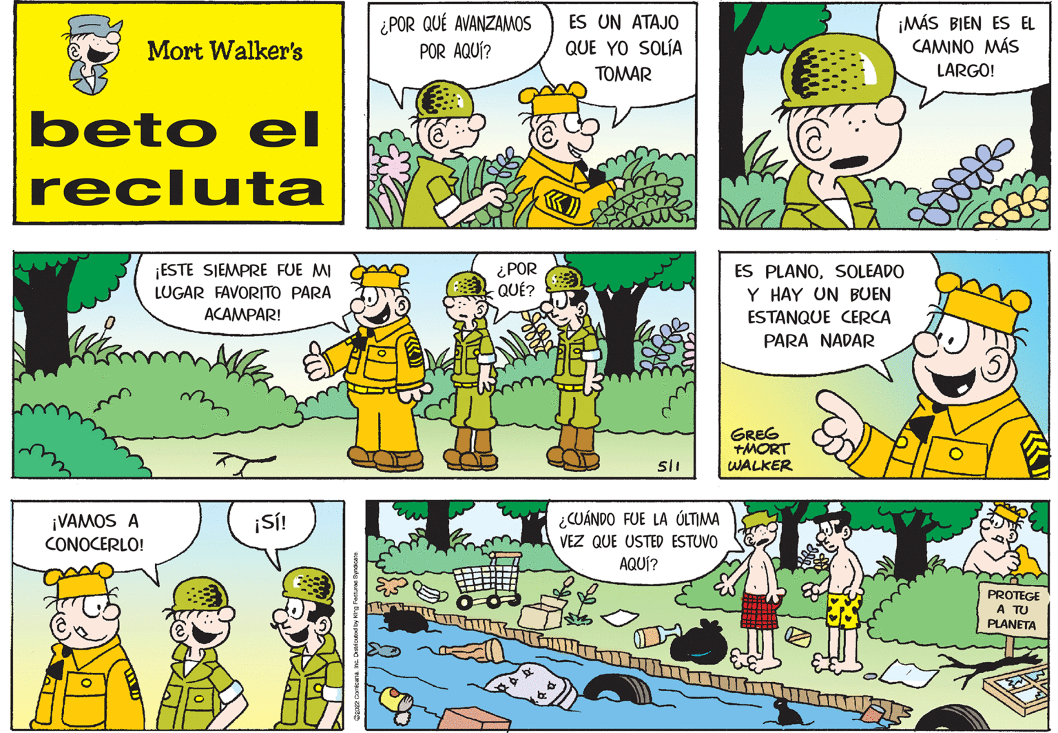 Font OCR: ¿POR QUÉ AVANZAMOS POR AQUÍ? ¡MÁS BIEN ES EL CAMINO MÁS ES UN ATAJO Mort Walker's QUE YO SOLÍA TOMAR LARGO! beto el recluta ESTE SIEMPRE FUE MI LUGAR FAVORITO PARA ACAMPAR! ¿POR QUÉ? ES PLANOSOLEADO Y HAY UN BUEN ESTANQUE CERCA PARA NADAR GREG +MORT WALKER ¡VAMOS A CONOCERLO! ¿CUÁNDO FUE LA ÚLTIMA VEZ QUE USTED ESTUVO AQUÍ? ¡SÍ! PROTEGE A TU PLANETA ¿POR QUÉ AVANZAMOS POR AQUÍ? ¡MÁS BIEN ES EL CAMINO MÁS ES UN ATAJO Mort Walker's QUE YO SOLÍA TOMAR LARGO! beto el recluta ESTE SIEMPRE FUE MI LUGAR FAVORITO PARA ACAMPAR! ¿POR QUÉ? ES PLANOSOLEADO Y HAY UN BUEN ESTANQUE CERCA PARA NADAR GREG +MORT WALKER ¡VAMOS A CONOCERLO! ¿CUÁNDO FUE LA ÚLTIMA VEZ QUE USTED ESTUVO AQUÍ? ¡SÍ! PROTEGE A TU PLANETA