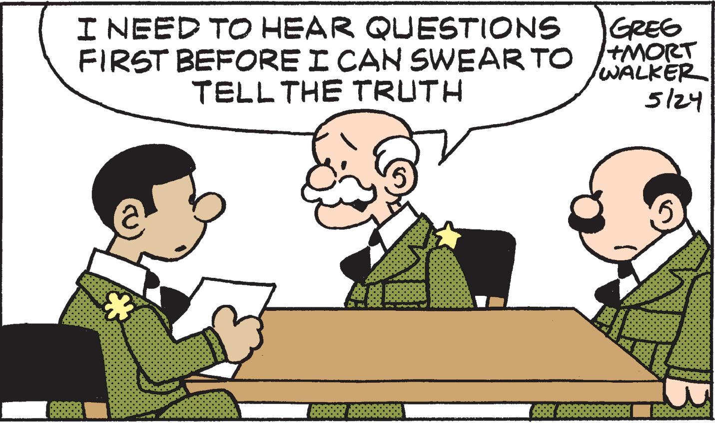 Social group OCR: I NEED TO HEAR QUESTIONS FIRST BEFORE I CAN SWEAR TO +MORT TELL THE TRUTH GREE WALKER 5124 ... I NEED TO HEAR QUESTIONS FIRST BEFORE I CAN SWEAR TO +MORT TELL THE TRUTH GREE WALKER 5124 ...