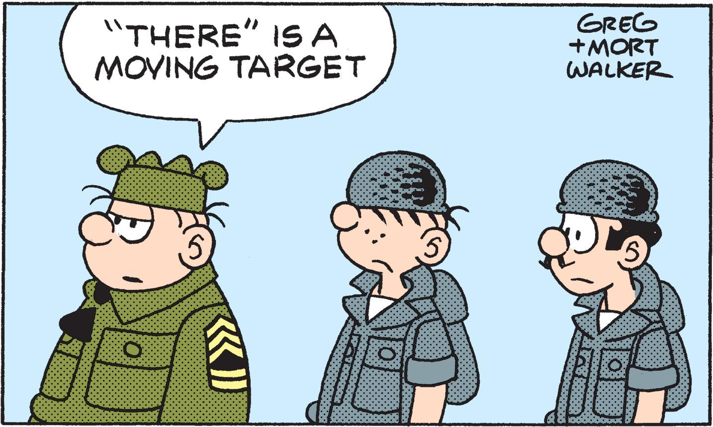 Gesture OCR: "THERE" ISA MOVING TARGET GREG +MORT WALKER "THERE" ISA MOVING TARGET GREG +MORT WALKER