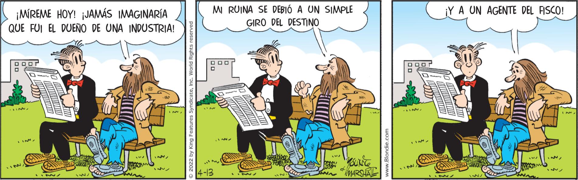 Illustration OCR: ¡MREME HOY! JAMÁS IMAGINARÍA QUE FUI EL DUEÑO DE UNA INDUSTRIA! MI RUINA SE DEBIÓ A UN SIMPLE GIRO DEL DESTINO ¡Y A UN AGENTE DEL FISCO! DOor O OOr INNINN INN*MARSHAL ¡MREME HOY! JAMÁS IMAGINARÍA QUE FUI EL DUEÑO DE UNA INDUSTRIA! MI RUINA SE DEBIÓ A UN SIMPLE GIRO DEL DESTINO ¡Y A UN AGENTE DEL FISCO! DOor O OOr INNINN INN