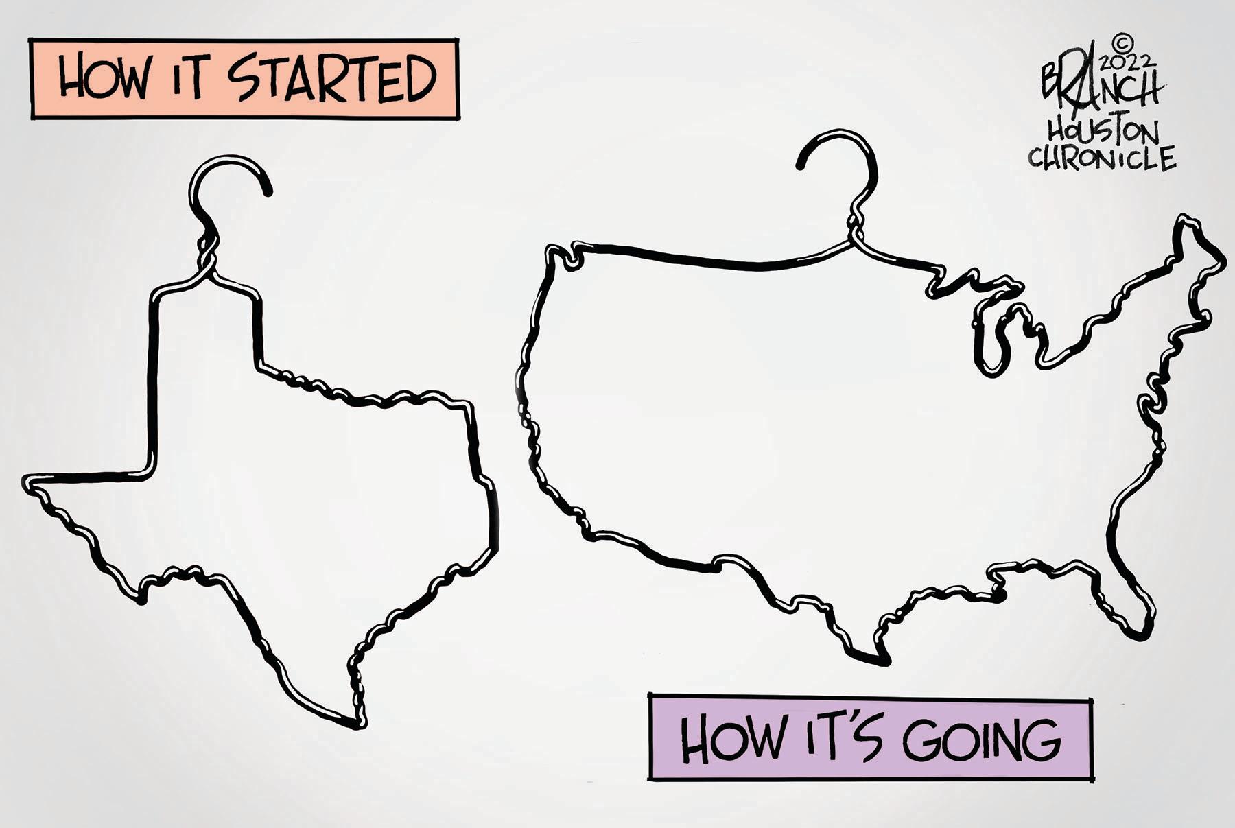 Line art OCR: 2022 HOW IT STARTED HOUSTON CHRONICLE HOW IT'S GOING 2022 HOW IT STARTED HOUSTON CHRONICLE HOW IT'S GOING