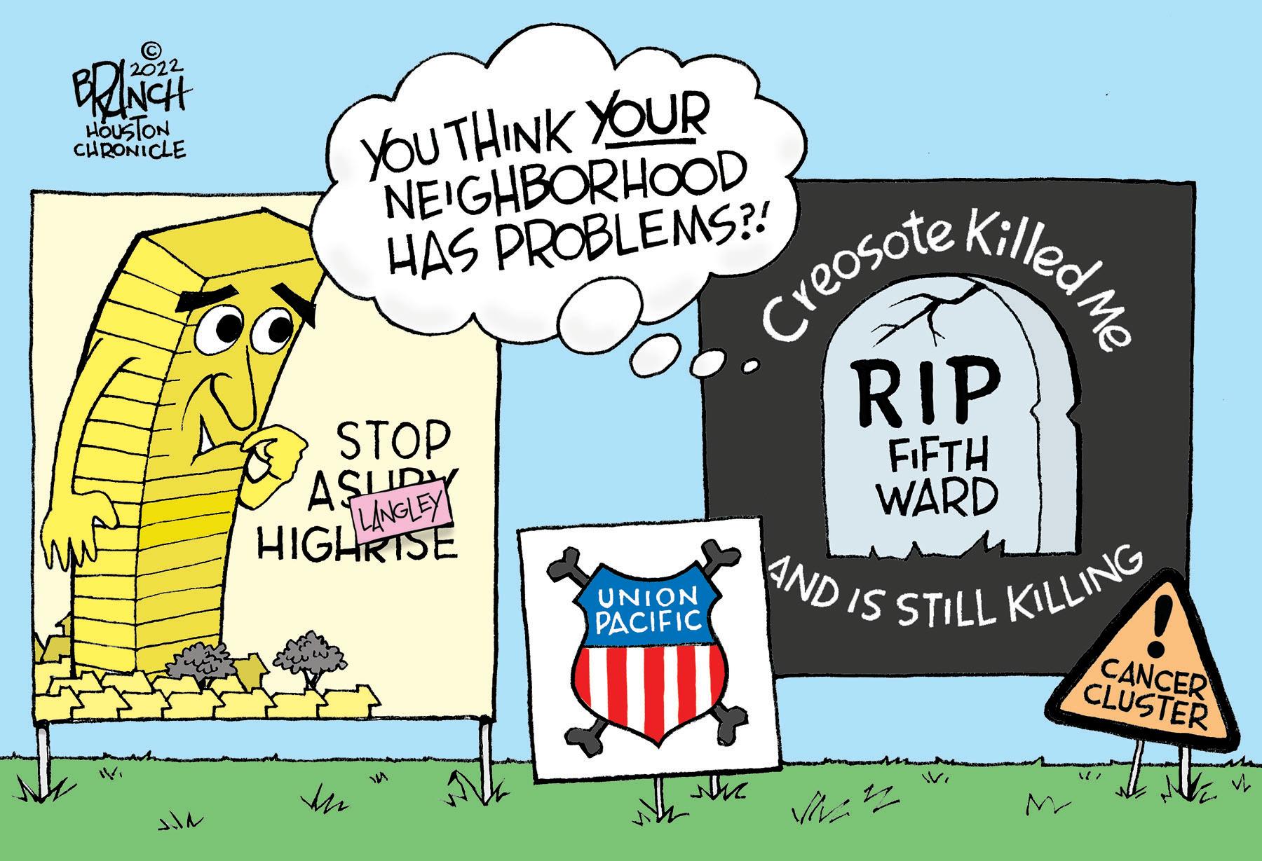 Handwriting OCR: AND IS STILL KILLING 2022 YOU THINK YOUR NEIGHBORHOOD HAS PROBLEMS?! HOUSTON CHRONICLE Killed Me creosoteRIP FIFTH WARD STOP ASUR LNGLEY HIGHRISE UNION PACIFIC CANCER CLUSTER AND IS STILL KILLING 2022 YOU THINK YOUR NEIGHBORHOOD HAS PROBLEMS?! HOUSTON CHRONICLE Killed Me creosoteRIP FIFTH WARD STOP ASUR LNGLEY HIGHRISE UNION PACIFIC CANCER CLUSTER