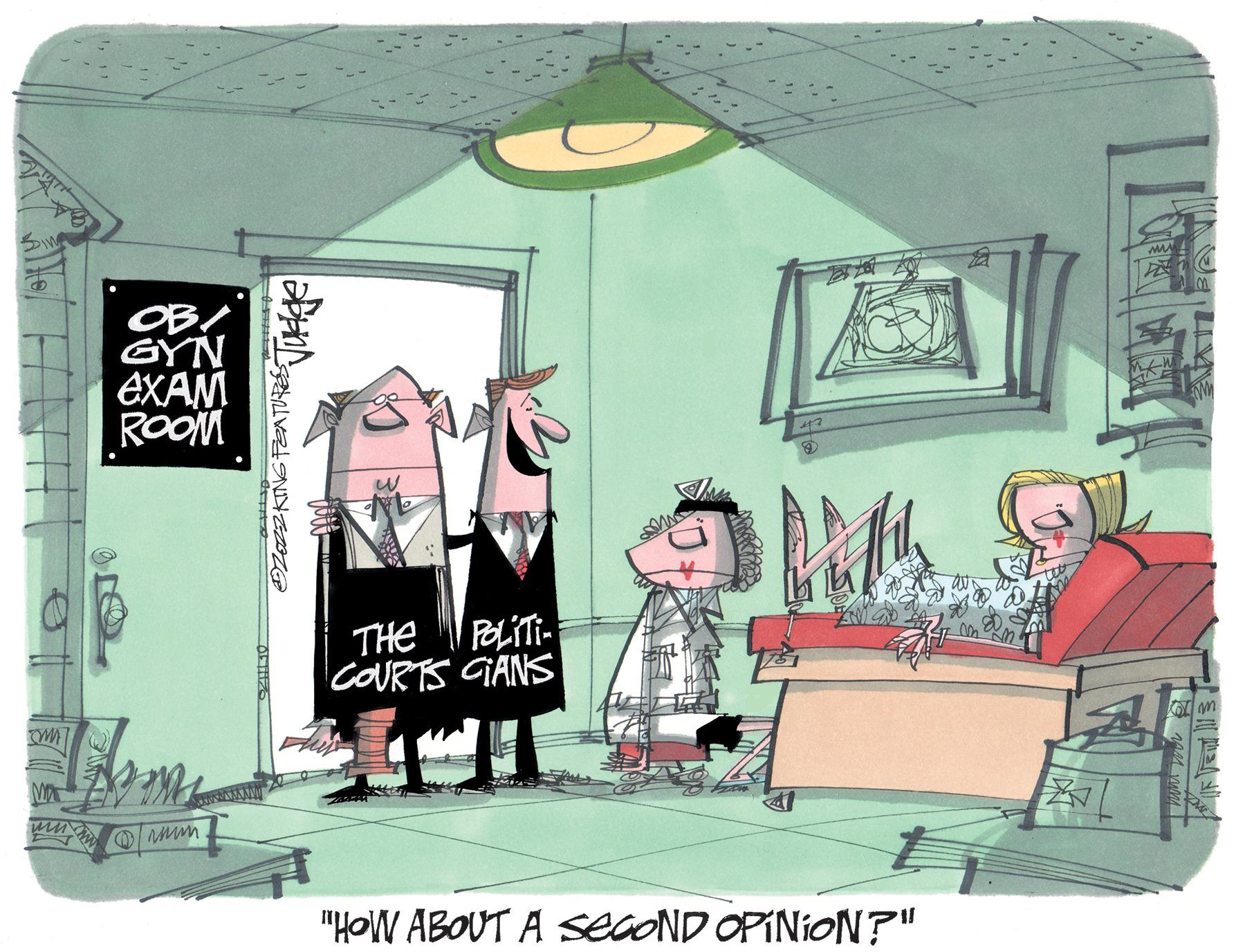 Room OCR: OB/ GYN EXAM ROOM THE POLITI- COURTS CIANS "HOW ABOUT A SECOND OPINION?" OB/ GYN EXAM ROOM THE POLITI- COURTS CIANS "HOW ABOUT A SECOND OPINION?"