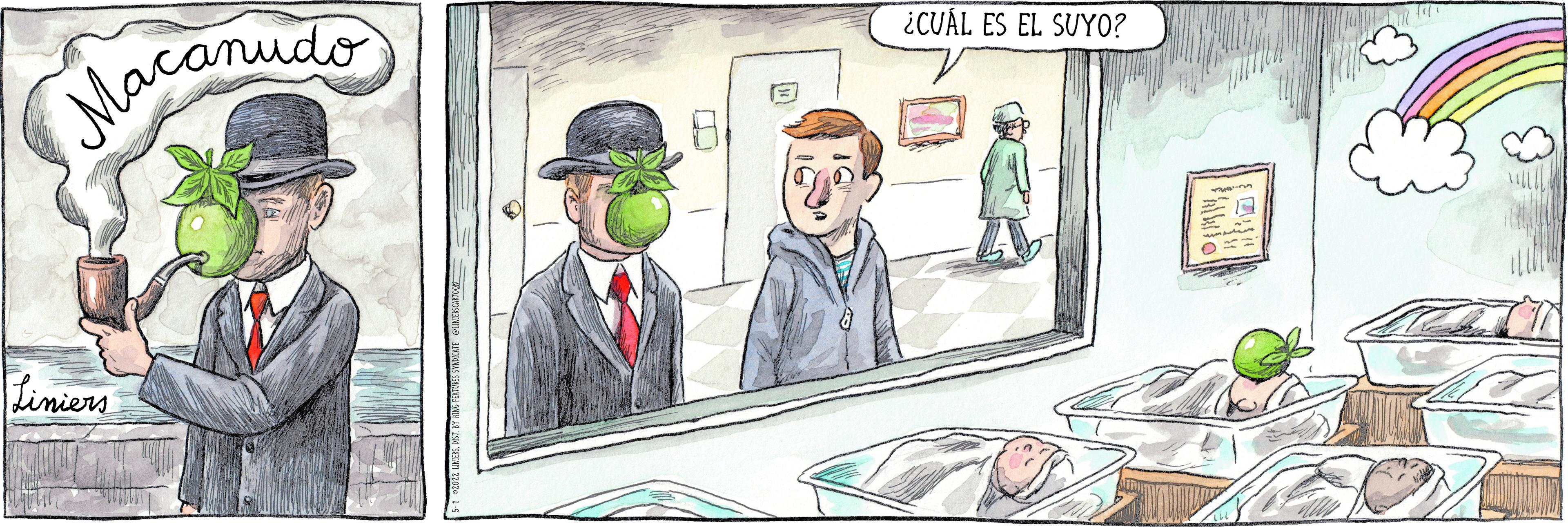 Painting OCR: Maconudo ¿CUÁL ES EL SUYO? liniers Maconudo ¿CUÁL ES EL SUYO? liniers