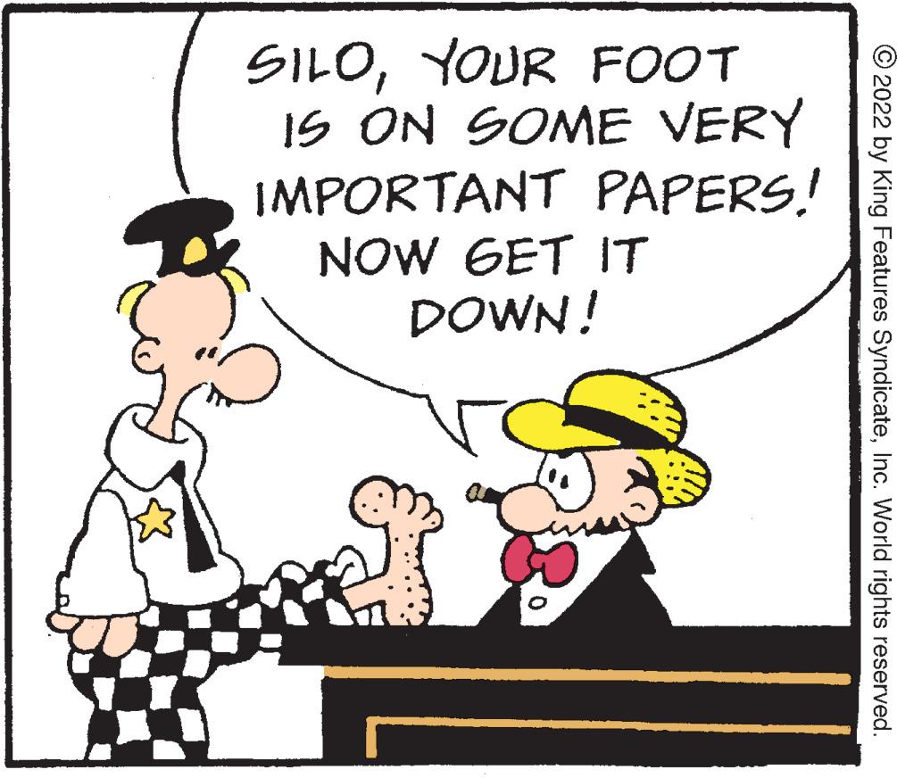 Gesture OCR: SILOYOUR FOOT IS ON SOME VERY IMPORTANT PAPERS! NOW GET IT DOWN! © 2022 by King Features SyndicateInc. World rights reserved. SILOYOUR FOOT IS ON SOME VERY IMPORTANT PAPERS! NOW GET IT DOWN! © 2022 by King Features SyndicateInc. World rights reserved.