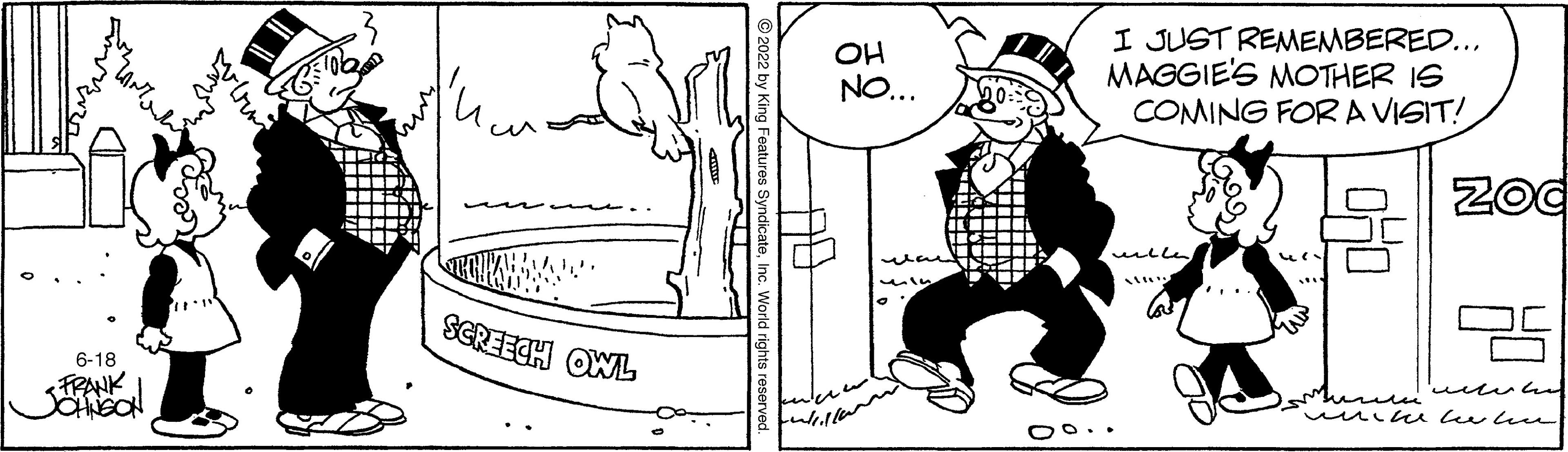 Gesture OCR: OH NO... I JUST REMEMBERED... MAGGIE'S MOTHER IS COMING FORA VISIT! Zod SCREECH OWL 6-18 FRANK. O0.. OH NO... I JUST REMEMBERED... MAGGIE'S MOTHER IS COMING FORA VISIT! Zod SCREECH OWL 6-18 FRANK. O0..