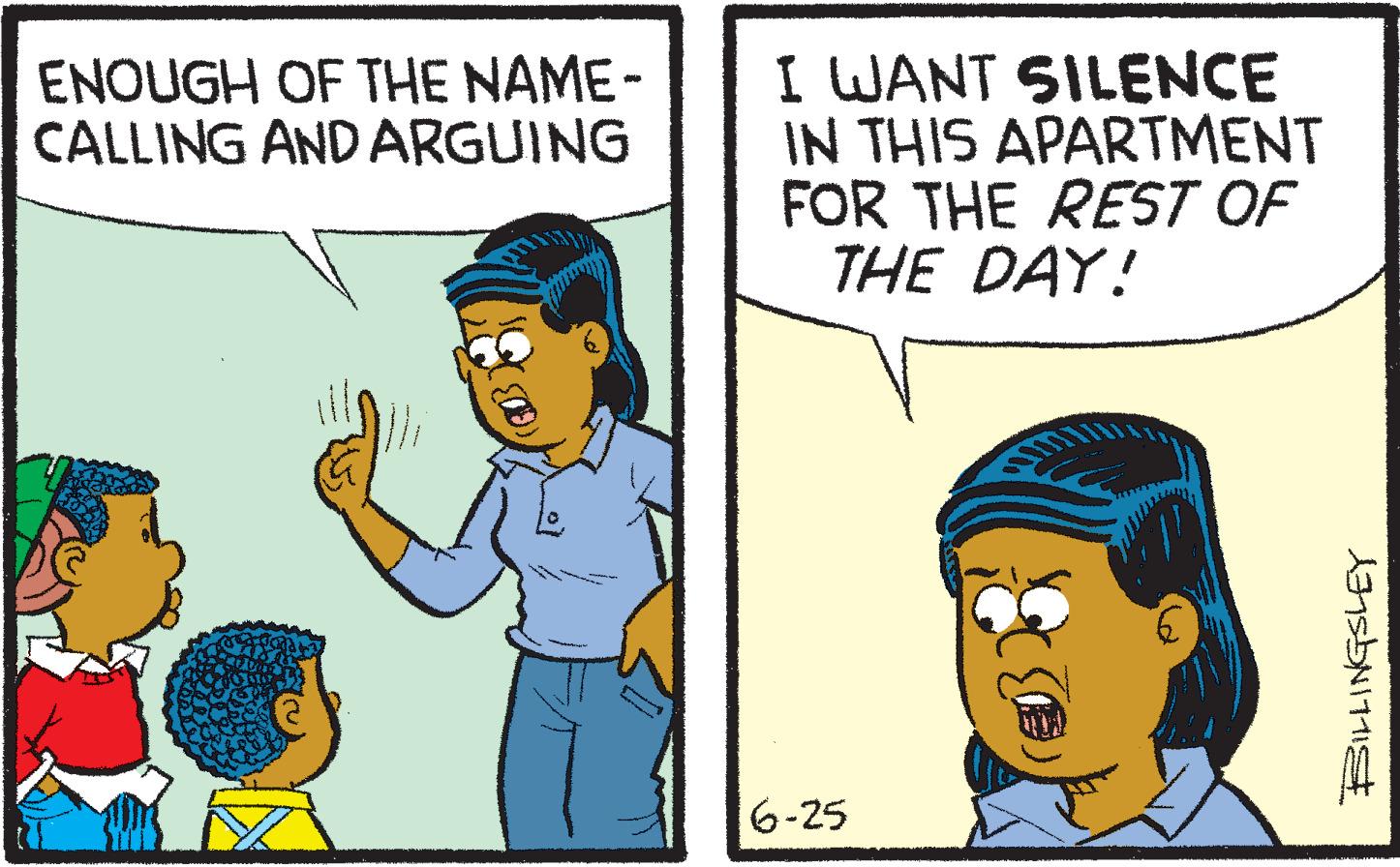 Interaction OCR: ENOUGH OF THE NAME - CALLING AND ARGUING I WANT SILENCE IN THIS APARTMENT FOR THE REST OF THE DAY! 6-25 SNITTIS ENOUGH OF THE NAME - CALLING AND ARGUING I WANT SILENCE IN THIS APARTMENT FOR THE REST OF THE DAY ! 6-25 SNITTIS