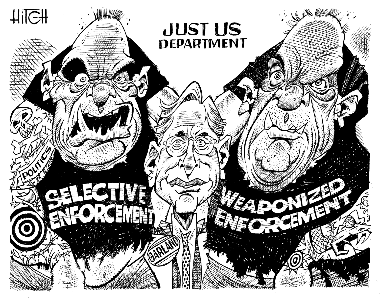 Mammal OCR: HITCH POLI SELECTIVE ENFORCEMENT JUST US DEPARTMENT 5488285 GARLAND WEAPONIZED HITCH POLI SELECTIVE ENFORCEMENT JUST US DEPARTMENT 5488285 GARLAND WEAPONIZED