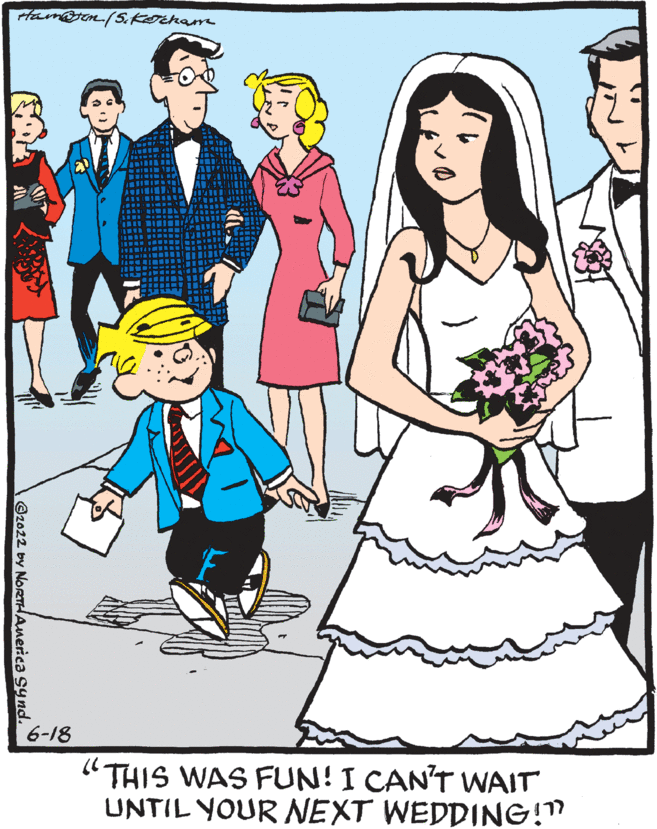 Friendship OCR: Ha@en (S. Kocham ?2022 by NORTH America Synd. 6-18 "THIS WAS FUN! I CAN'T WAIT UNTIL YOUR NEXT WEDDING!" Ha @ en ( S. Kocham ?2022 by NORTH America Synd . 6-18 " THIS WAS FUN ! I CAN'T WAIT UNTIL YOUR NEXT WEDDING ! "