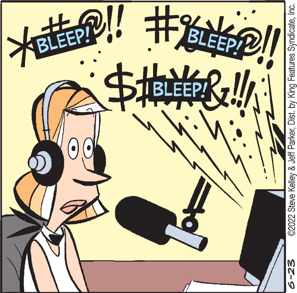 Design OCR: 6-23 $ I BLEEP! Q!!! BLEEP! + ! BLEEP! ©2022 Steve Kelley & Jeff ParkerInc. 6-23 $ I BLEEP ! Q !!! BLEEP ! + ! BLEEP ! © 2022 Steve Kelley & Jeff ParkerDist . by King Features Syndicate