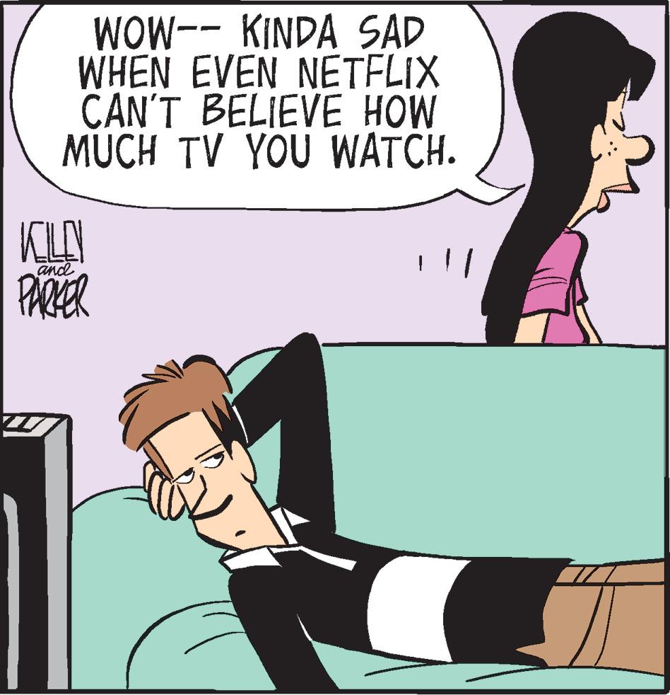 Line OCR: WOW-- KINDA SAD WHEN EVEN NETFLIX CAN'T BELIEVE HOW MUCH TV YOU WATCH. KOLO and PARKER WOW-- KINDA SAD WHEN EVEN NETFLIX CAN'T BELIEVE HOW MUCH TV YOU WATCH . KOLO and PARKER