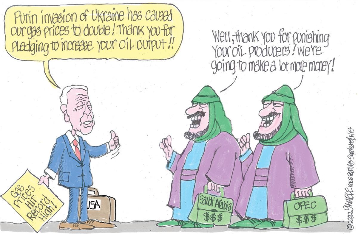 Conversation OCR: Putin invasion of Ukraine has caused our gas prices to double! Thank you for Pledging to increase your oil output!! USA Gas Prices HIT Record High! Wellthank you for punishing Your oil producers! We're going to make a lot more money! Saudi Arabia) $$$ OPEC $$$ ?2022 GAMBLE Kruse Features Squachicare NAS Putin invasion of Ukraine has caused our gas prices to double ! Thank you for Pledging to increase your oil output !! USA Gas Prices HIT Record High ! Wellthank you for punishing Your oil producers ! We're going to make a lot more money ! Saudi Arabia ) $$$ OPEC $$$ ?2022 GAMBLE Kruse Features Squachicare NAS