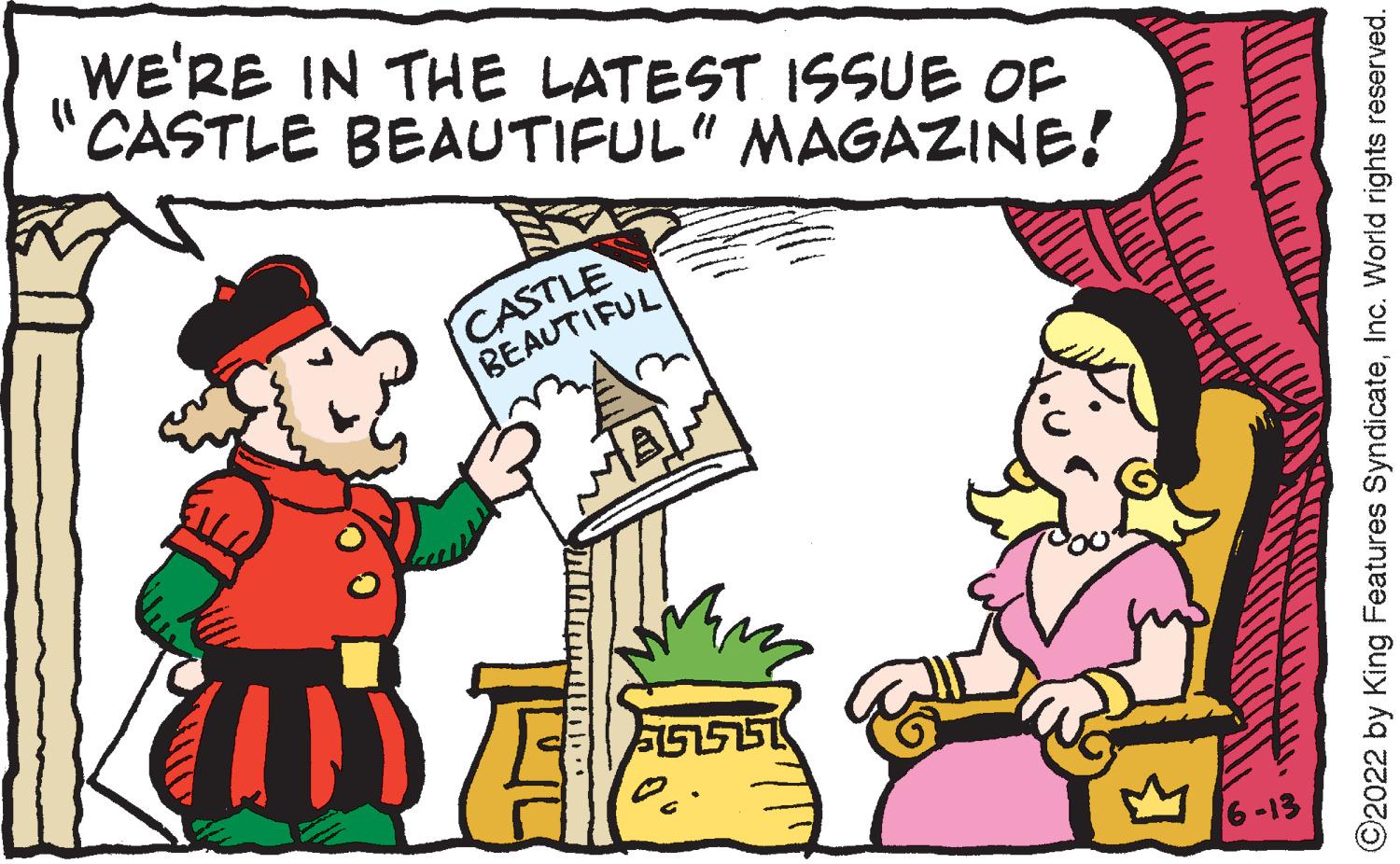 Plant OCR: WE'RE IN THE LATEST ISSUE OF (1 CASTLE BEAUTIFUL" MAGAZINE! CASTLE BEAUTIFUL ??? ?? 5151551 ?2022 by King Features SyndicateInc. World rights reserved. WE'RE IN THE LATEST ISSUE OF ( 1 CASTLE BEAUTIFUL " MAGAZINE ! CASTLE BEAUTIFUL ??? ?? 5151551 ?2022 by King Features SyndicateInc. World rights reserved .