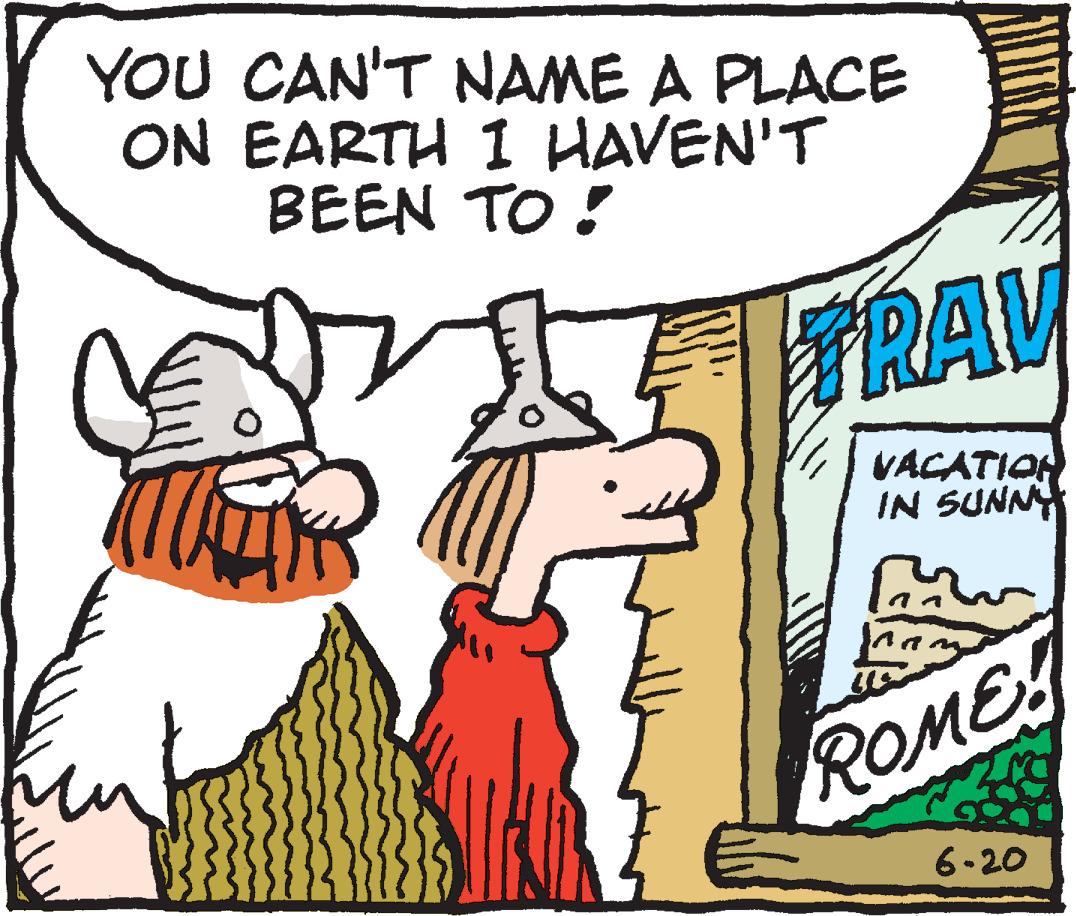 Art OCR: YOU CAN'T NAME A PLACE ON EARTH I HAVEN'T BEEN TO! TRAV VACATION IN SUNNY ROME! 6-20 YOU CAN'T NAME A PLACE ON EARTH I HAVEN'T BEEN TO ! TRAV VACATION IN SUNNY ROME ! 6-20