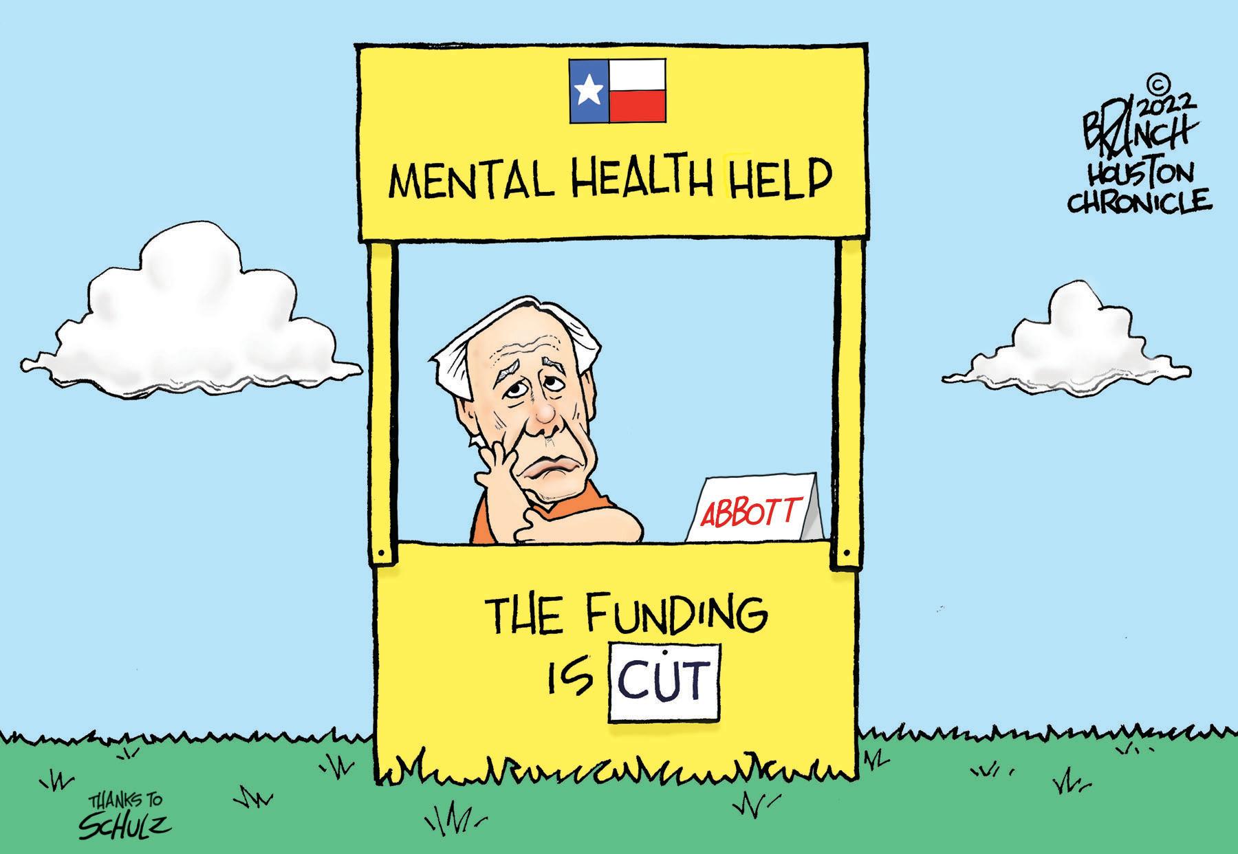 Art OCR: THANKS TO SCHULZ MENTAL HEALTH HELP ABBOTT THE FUNDING IS CUT m www Whentioncarneault Mr 2022 BRINCH HOUSTON CHRONICLE Vr THANKS TO SCHULZ MENTAL HEALTH HELP ABBOTT THE FUNDING IS CUT m www Whentioncarneault Mr 2022 BRINCH HOUSTON CHRONICLE Vr