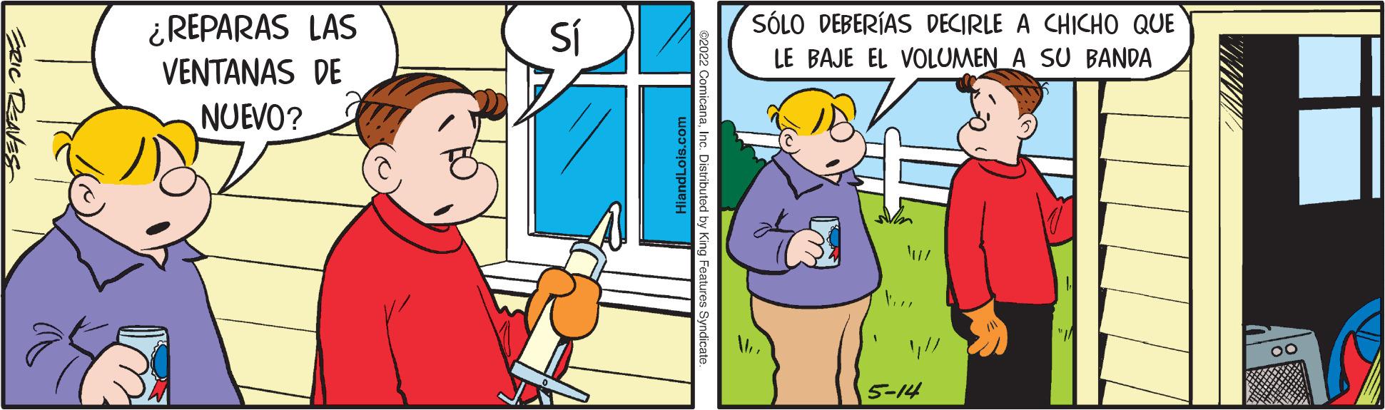 Interaction OCR: SÓLO DEBERÍAS DECIRLE A CHICHO QUE ¿REPARAS LAS VENTANAS DE SÍ LE BAJE EL VOLUMEN_A SU BANDA NUEVO? // 5-14 SÓLO DEBERÍAS DECIRLE A CHICHO QUE ¿REPARAS LAS VENTANAS DE SÍ LE BAJE EL VOLUMEN_A SU BANDA NUEVO? // 5-14