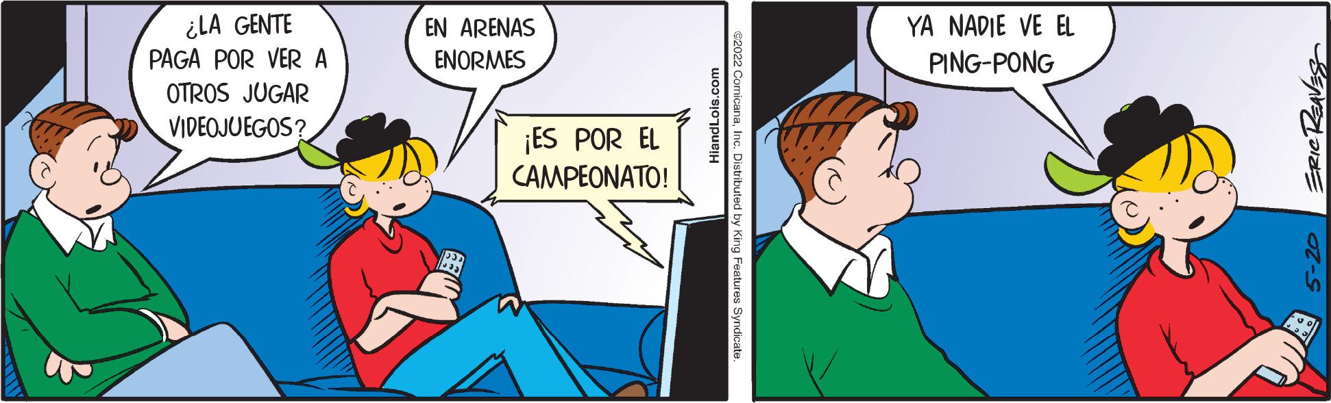 Art OCR: ¿LA GENTE PAGA POR VER A OTROS JUGAR VIDEOJUEGOS? EN ARENAS ENORMES ¡ES POR EL CAMPEONATO! HiandLois.co YA NADIE VE EL PING-PONG ERIC REAVES ¿ LA GENTE PAGA POR VER A OTROS JUGAR VIDEOJUEGOS ? EN ARENAS ENORMES ¡ ES POR EL CAMPEONATO ! HiandLois.co YA NADIE VE EL PING - PONG ERIC REAVES