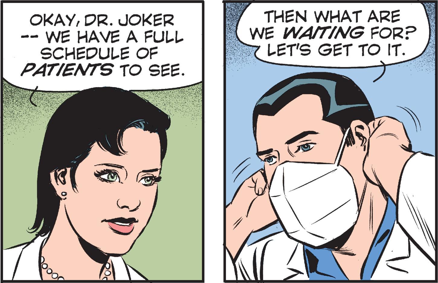 Facial expression OCR: OKAYDR. JOKER -- WE HAVE A FULL SCHEDULE OF PATIENTS TO SEE. THEN WHAT ARE WE WAITING FOR? LET'S GET TO IT. OKAYDR . JOKER -- WE HAVE A FULL SCHEDULE OF PATIENTS TO SEE . THEN WHAT ARE WE WAITING FOR ? LET'S GET TO IT .