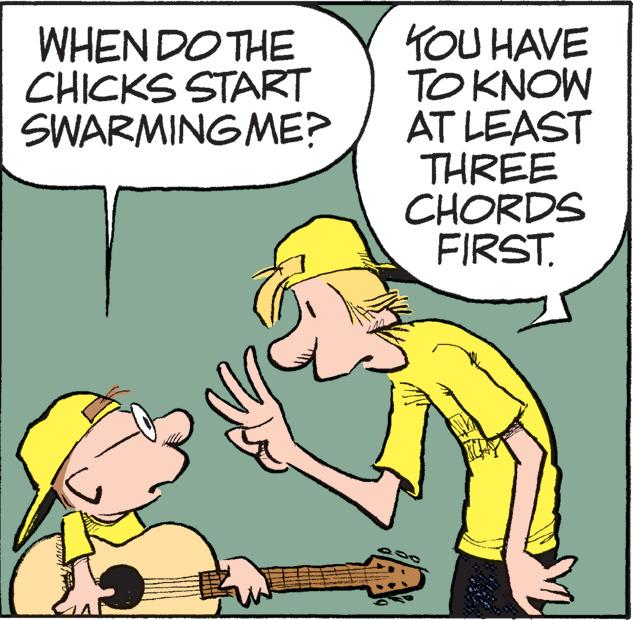 Gesture OCR: WHEN DO THE CHICKS START SWARMING ME? YOU HAVE TO KNOW AT LEAST THREE CHORDS FIRST. WHEN DO THE CHICKS START SWARMING ME ? YOU HAVE TO KNOW AT LEAST THREE CHORDS FIRST .