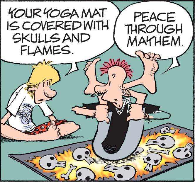 Font OCR: YOUR YOGA MAT IS COVERED WITH SKULLS AND FLAMES. PEACE THROUGH MATHEM. YOUR YOGA MAT IS COVERED WITH SKULLS AND FLAMES . PEACE THROUGH MATHEM .