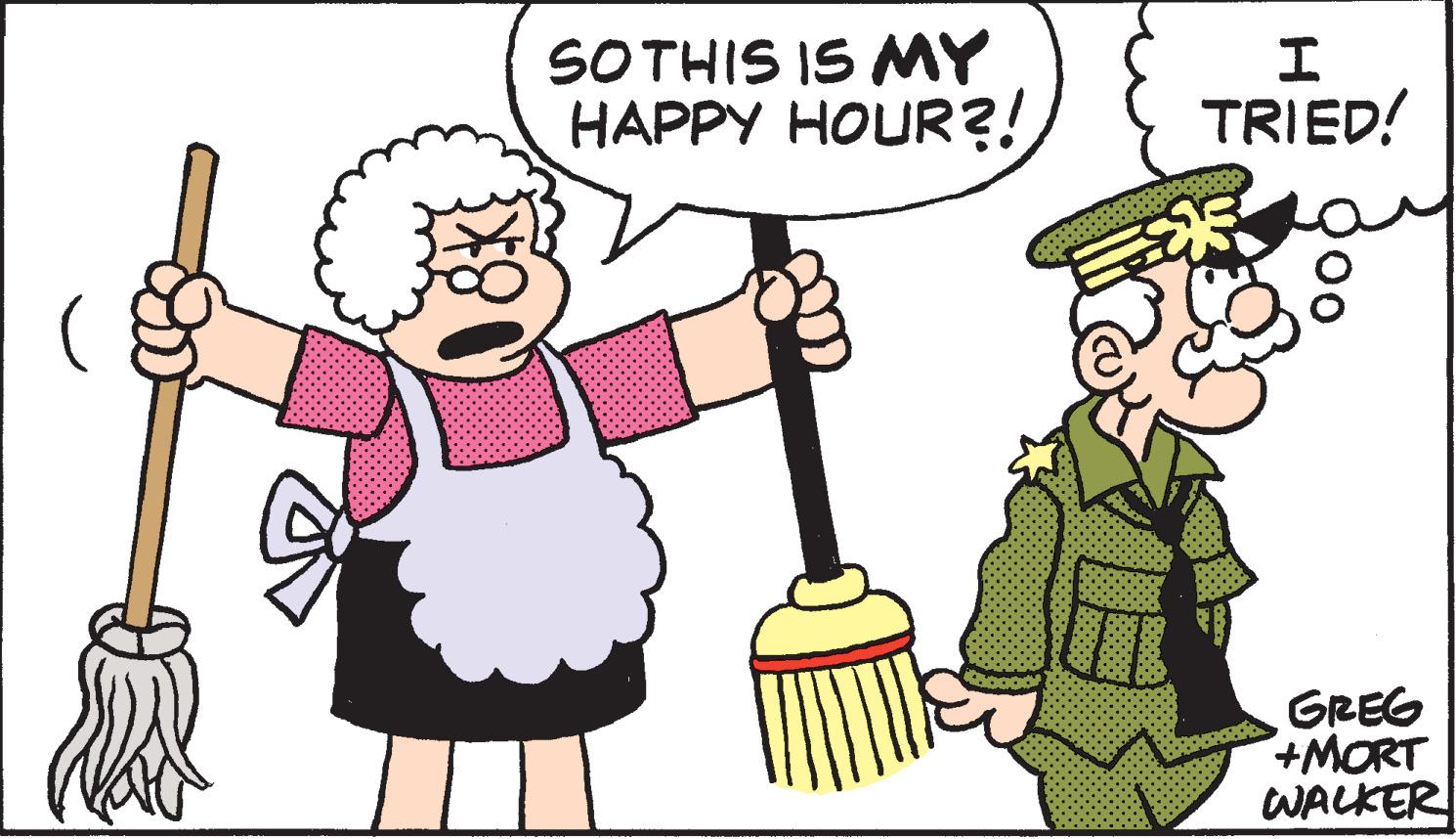 Art OCR: SO THIS IS MY HAPPY HOUR?! I TRIED! GREG +MORT WALKER SO THIS IS MY HAPPY HOUR ?! I TRIED ! GREG + MORT WALKER