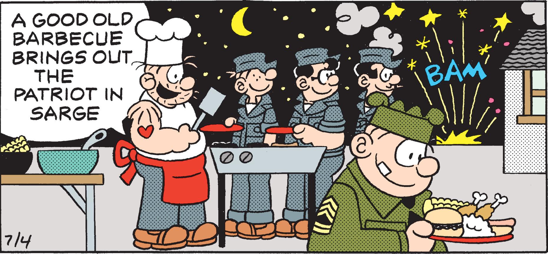 Social group OCR: A GOOD OLD BARBECUE BRINGS OLIT THE PATRIOT IN SARGE 7/4 BAM A GOOD OLD BARBECUE BRINGS OLIT THE PATRIOT IN SARGE 7/4 BAM