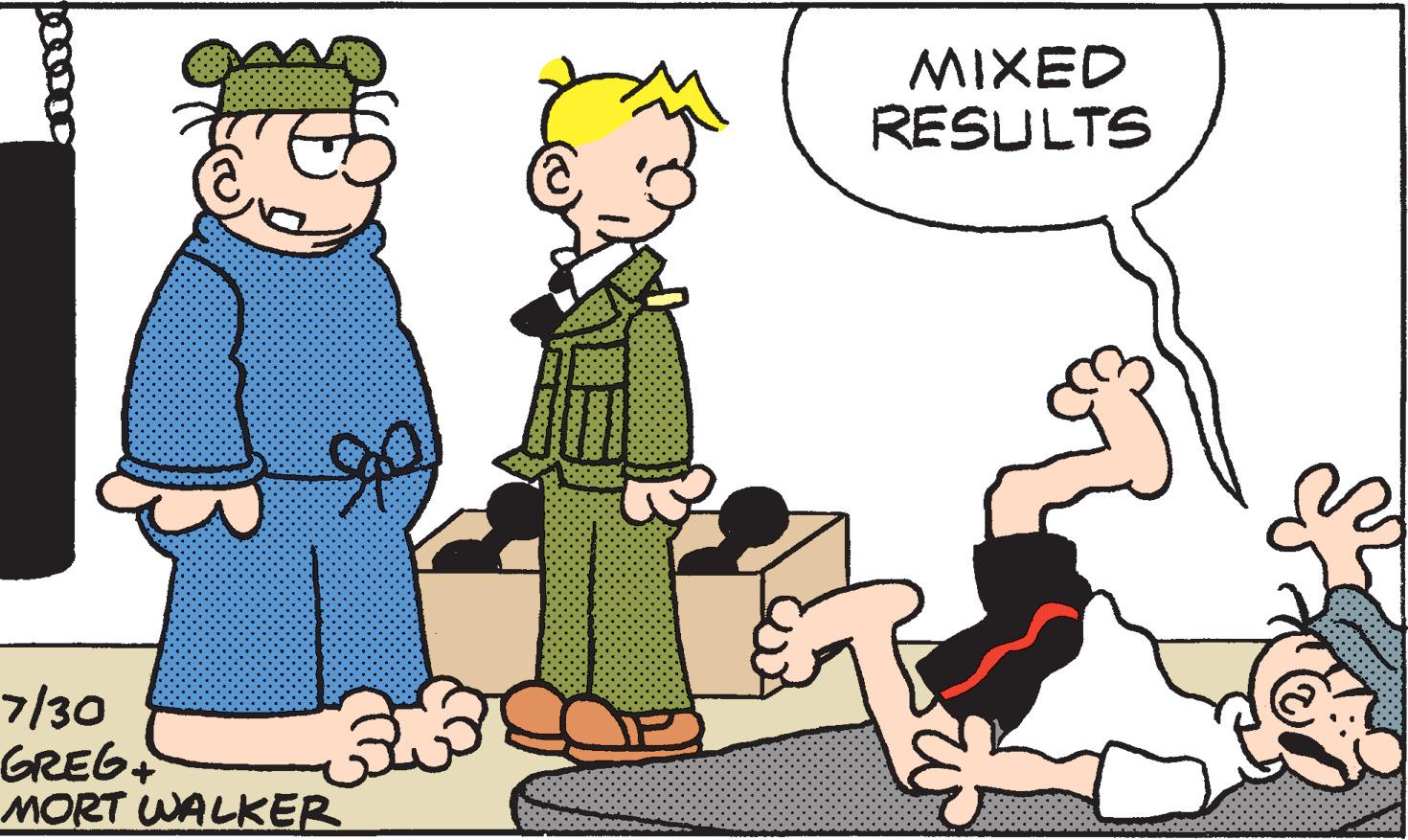 Social group OCR: mit J 7/30 GREG+ MORT WALKER ???? MIXED RESULTS mit J 7/30 GREG + MORT WALKER ???? MIXED RESULTS