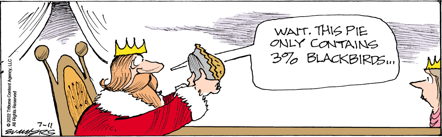 Font OCR: 2022 Tribune Content AgencyLLC All Rights Reserved 7-11 SUMMERS WAIT. THIS PIE ONLY CONTAINS 3% BLACKBIRDS... 2022 Tribune Content AgencyLLC All Rights Reserved 7-11 SUMMERS WAIT . THIS PIE ONLY CONTAINS 3 % BLACKBIRDS ...