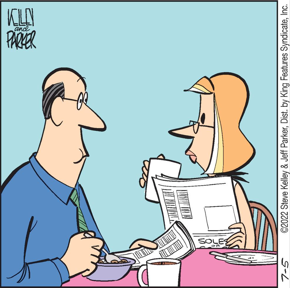 Rectangle OCR: 7-5 TARFAR HEL PARKER and Fly ©2022 Steve Kelley & Jeff ParkerInc. 7-5 TARFAR HEL PARKER and Fly © 2022 Steve Kelley & Jeff ParkerDist . by King Features Syndicate