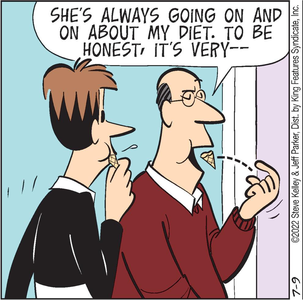 Gesture OCR: SHE'S ALWAYS GOING ON AND ON ABOUT MY DIET. TO BE HONESTIT'S VERY-- - & ©2022 Steve Kelley & Jeff ParkerInc. 7-9 SHE'S ALWAYS GOING ON AND ON ABOUT MY DIET . TO BE HONESTIT'S VERY- - & © 2022 Steve Kelley & Jeff ParkerDist . by King Features SyndicateInc. 7-9
