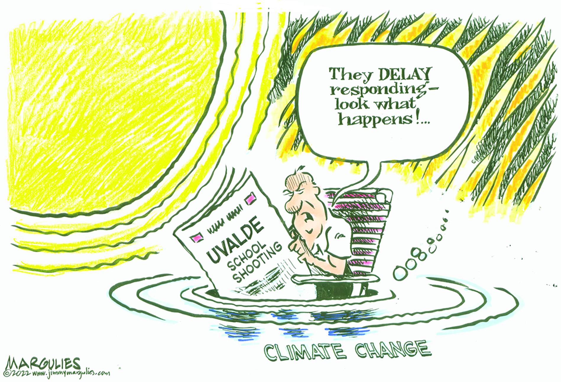 Line art OCR: MARGULIES ?2022 www.jimmymargulies.com ? ??? ??? ? UVALDE SCHOOL SHOOTING ELLE They DELAY responding- look what happens!... CLIMATE CHANGE 008900 Wkle 4. MARGULIES ?2022 www.jimmymargulies.com ? ??? ??? ? UVALDE SCHOOL SHOOTING ELLE They DELAY responding look what happens ! ... CLIMATE CHANGE 008900 Wkle 4 .