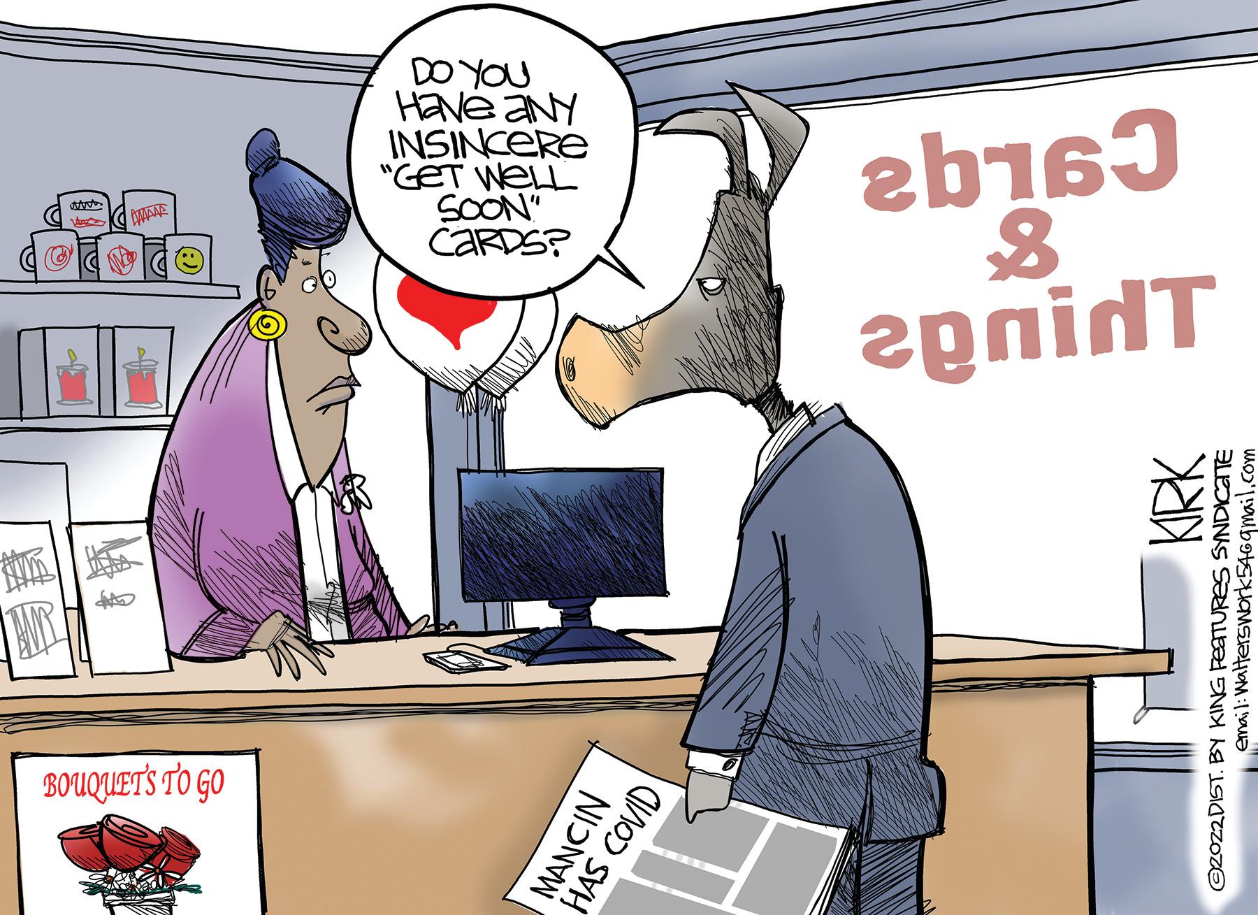 Desk OCR: AR KAN MANE EN @ BOUQUET'S TO GO ????? Have any INSINCERE "GET WELL SOON" CaRDS? MANCIN HAS COVID 2b160 8 egnidT KIRK ?2022 DIST. BY KING FEATURES SYNDICATE email: Walterswork54@gmail.com AR KAN MANE EN @ BOUQUET'S TO GO ????? Have any INSINCERE " GET WELL SOON " CaRDS ? MANCIN HAS COVID 2b160 8 egnidT KIRK ?2022 DIST . BY KING FEATURES SYNDICATE email : Walterswork54@gmail.com
