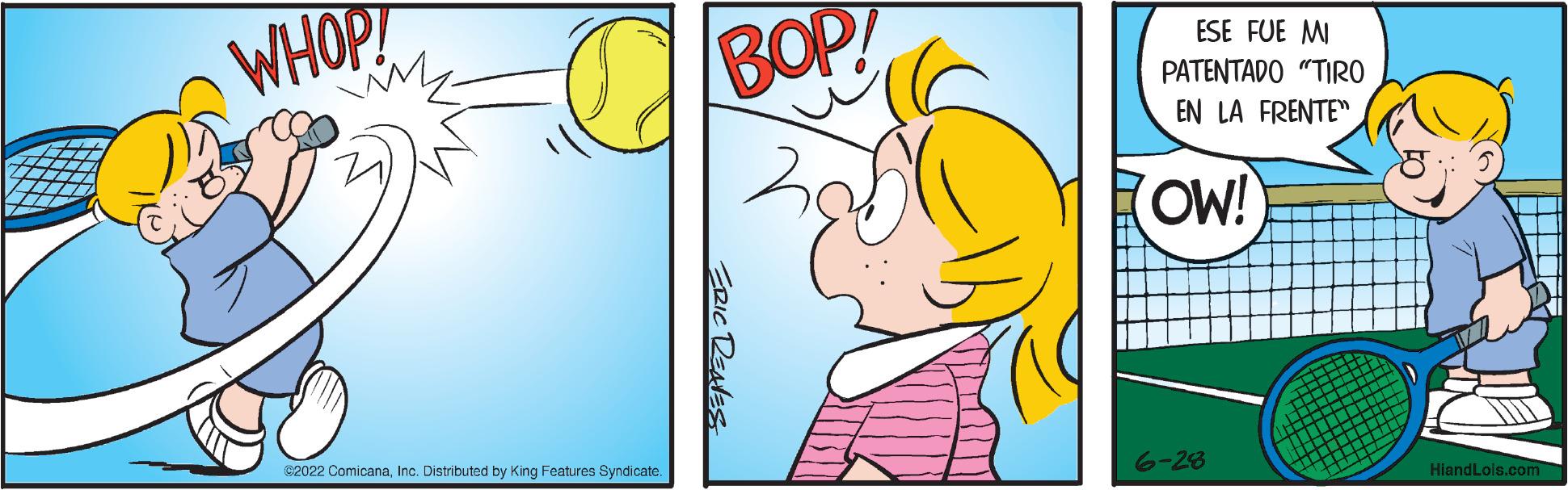 Yellow OCR: WHOP! M €2022 ComicanaInc. Distributed by King Features Syndicato. BOP! ERIC RENES ESE FUE MI PATENTADO "TIRO EN LA FRENTE OW! 6-28 HiandLols.com WHOP ! M € 2022 ComicanaInc. Distributed by King Features Syndicato . BOP ! ERIC RENES ESE FUE MI PATENTADO " TIRO EN LA FRENTE OW ! 6-28 HiandLols.com