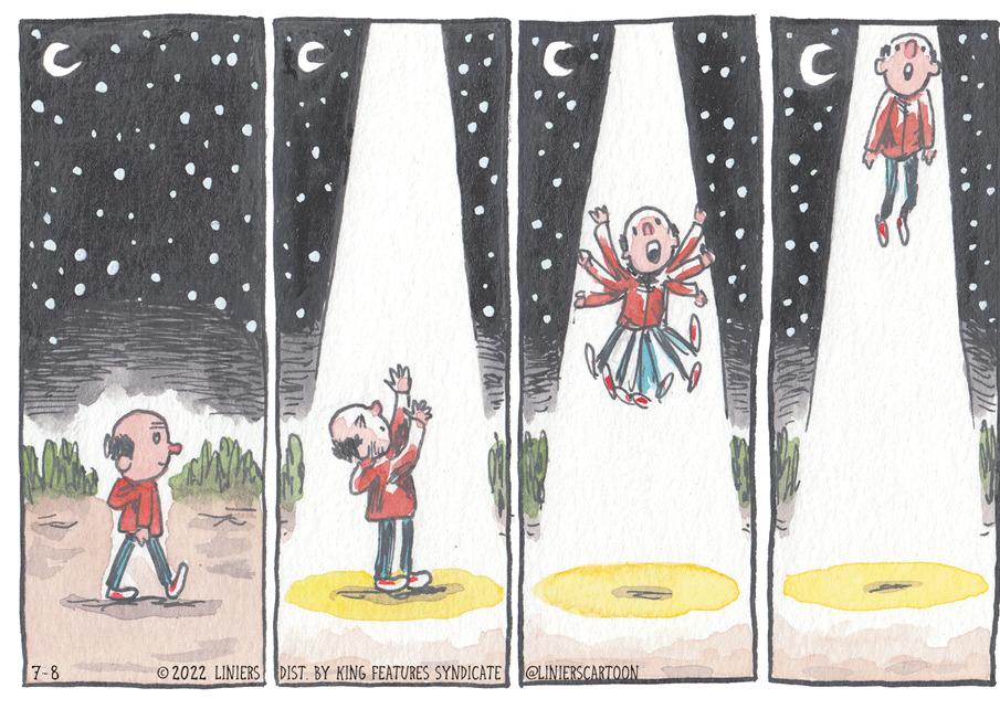 Painting OCR: AN 7-8 C ?2022 LINIERS DIST. BY KING FEATURES SYNDICATE @LINIERSCARTOON C AN 7-8 C ?2022 LINIERS DIST . BY KING FEATURES SYNDICATE @LINIERSCARTOON C