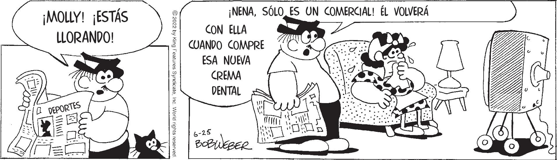Font OCR: ¡MOLLY! ¡ESTÁS LLORANDO! DEPORTES ¡NENASÓLO ES UN COMERCIAL! ÉL VOLVERÁ CON ELLA CUANDO COMPRE ESA NUEVA CREMA DENTAL 6-25 BOBWEBER ¡ MOLLY ! ¡ ESTÁS LLORANDO ! DEPORTES ¡ NENASÓLO ES UN COMERCIAL ! ÉL VOLVERÁ CON ELLA CUANDO COMPRE ESA NUEVA CREMA DENTAL 6-25 BOBWEBER