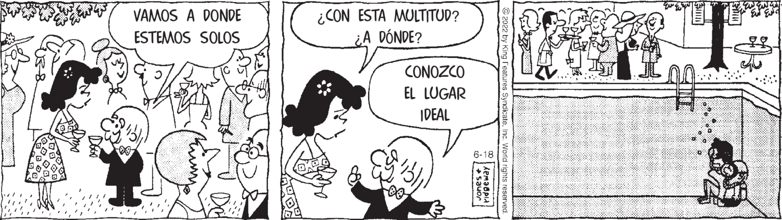 Sharing OCR: VAMOS A DONDE ESTEMOS SOLOS ¿CON ESTA MULTITUD? DÓNDE? CONOZCO EL LUGAR IDEAL 6-18 Jones + ORNADU World rights reserved. CIT VAMOS A DONDE ESTEMOS SOLOS ¿ CON ESTA MULTITUD ? DÓNDE ? CONOZCO EL LUGAR IDEAL 6-18 Jones + ORNADU World rights reserved . CIT