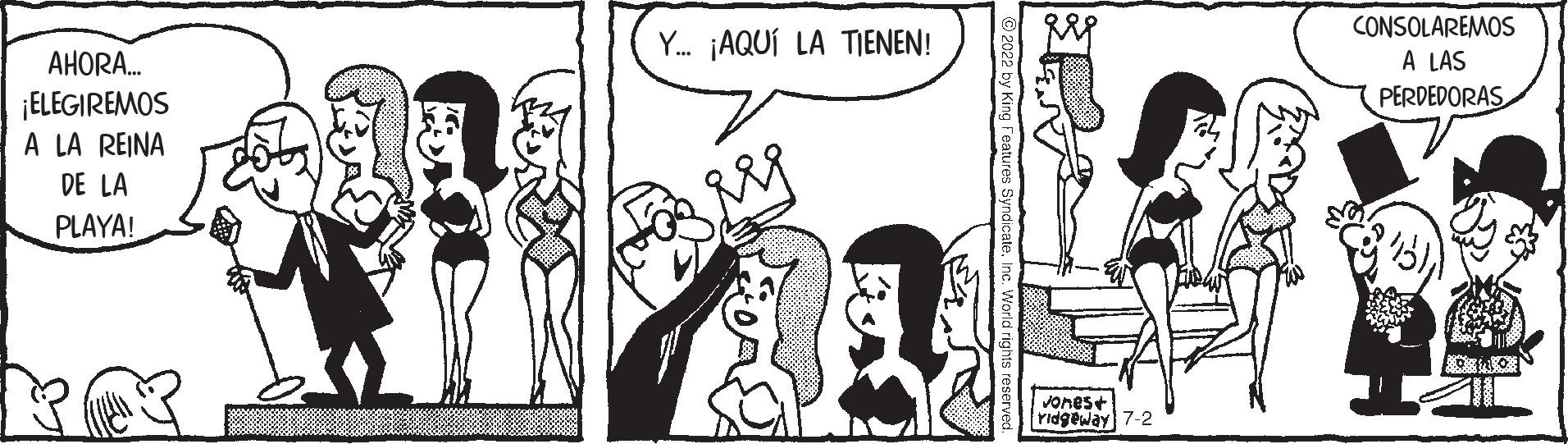 Parallel OCR: AHORA... ¡ELEGIREMOS A LA REINA DE LA PLAYA! B Y... ¡AQUÍ LA TIENEN! RPP vones+ ridgeway 7-2 CONSOLAREMOS A LAS PERDEDORAS AHORA ... ¡ ELEGIREMOS A LA REINA DE LA PLAYA ! B Y ... ¡ AQUÍ LA TIENEN ! RPP vones + ridgeway 7-2 CONSOLAREMOS A LAS PERDEDORAS