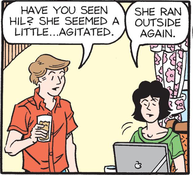 Interaction OCR: HAVE YOU SEEN HIL? SHE SEEMED A LITTLE...AGITATED. SHE RAN OUTSIDE AGAIN. HAVE YOU SEEN HIL ? SHE SEEMED A LITTLE ... AGITATED . SHE RAN OUTSIDE AGAIN .