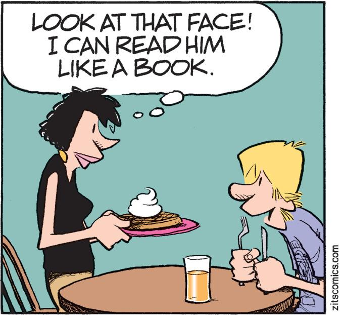 Mammal OCR: LOOK AT THAT FACE! I CAN READ HIM LIKE A BOOK. zitscomics.com LOOK AT THAT FACE ! I CAN READ HIM LIKE A BOOK . zitscomics.com