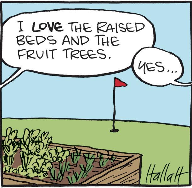 Font OCR: I LOVE THE RAISED BEDS AND THE FRUIT TREES. YES... Hallatt I LOVE THE RAISED BEDS AND THE FRUIT TREES . YES ... Hallatt